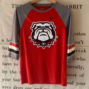 Nike Georgia Bulldogs Heathered Raglan